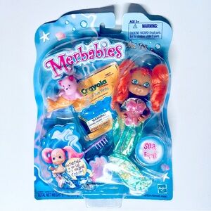 MERBABIES SEA FIRE Mermaid Doll Bathtub Tints RARE Vintage 2002